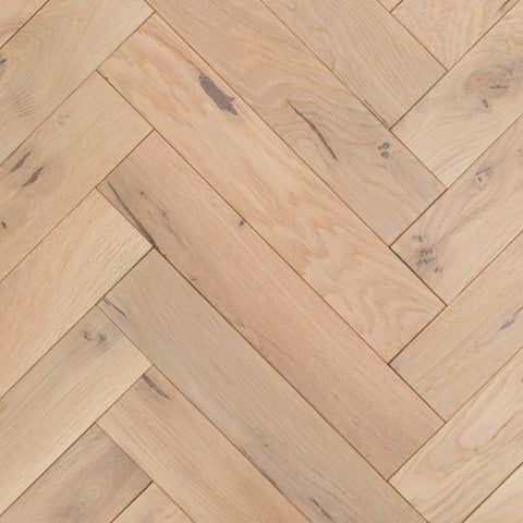 Lusso Genoa Invisible Smooth Oiled Rustic Herringbone Solid Oak Flooring