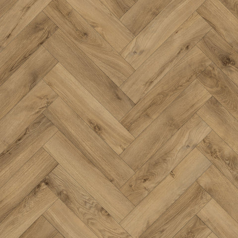 Lusso Naples Parquet Carriage Oak Glue Down LVT Vinyl Flooring