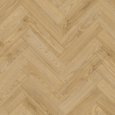 Lusso Naples Parquet Malthouse Oak Glue Down LVT Vinyl Flooring